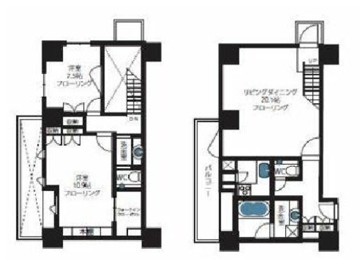 アクシア麻布　307号室　間取り