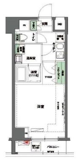 ハーモニーレジデンス東京イースト#002　203号室　間取り