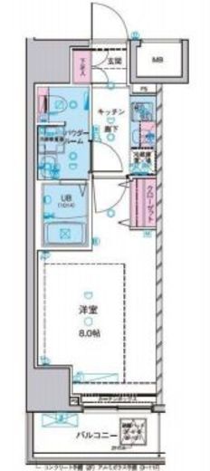 ジェノヴィア浅草2スカイガーデン　1104号室　間取り