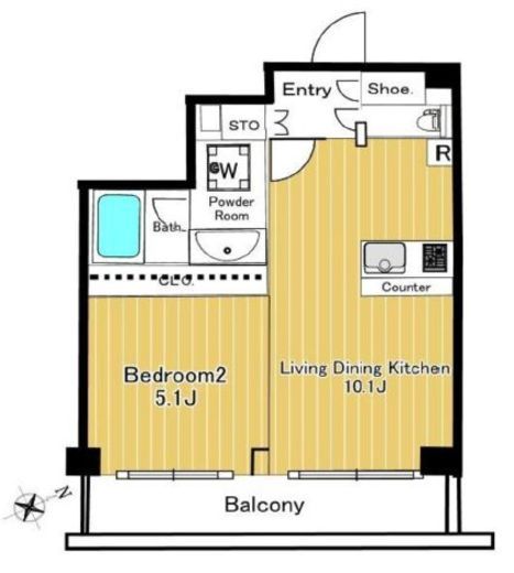 ビィ・フォルマ押上　303号室　間取り