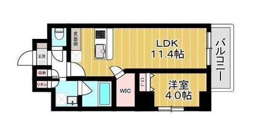 ムーム蔵前　201号室　間取り