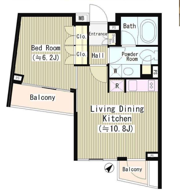 ル・シヤージュ神宮前　404号室　間取り