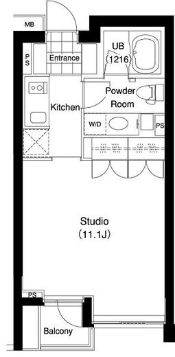 ル・シヤージュ神宮前　104号室　間取り