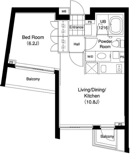 ル・シヤージュ神宮前　404号室　間取り