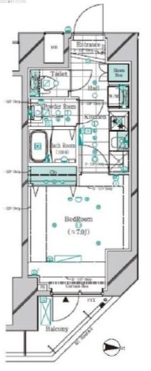 ガリシア錦糸町パークサイド　1002号室　間取り