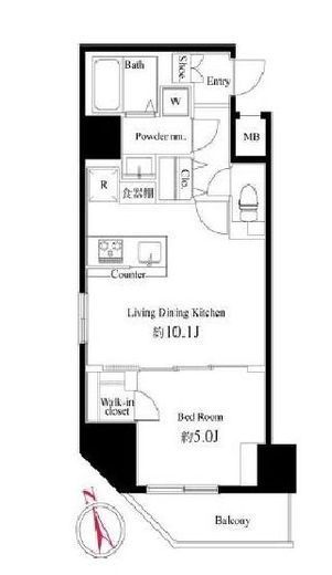 ハーモニーレジデンス浅草#002　1203号室　間取り