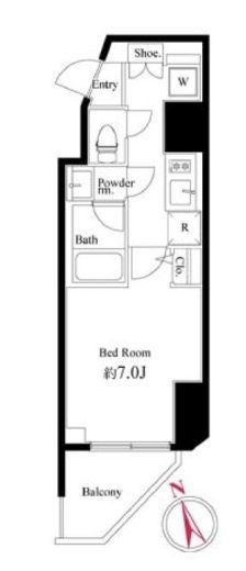 ハーモニーレジデンス浅草#002　1001号室　間取り