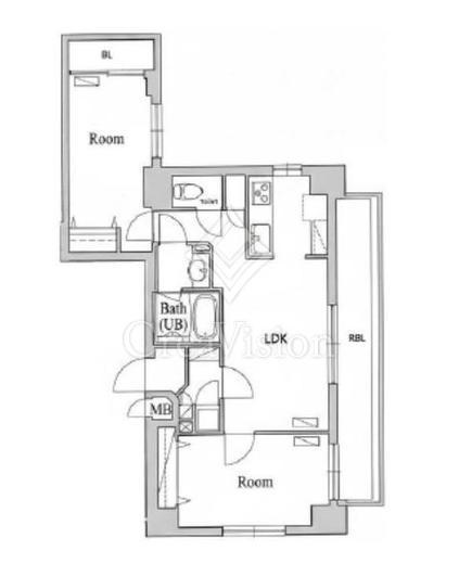 スパッジオ上野東　1001号室　間取り