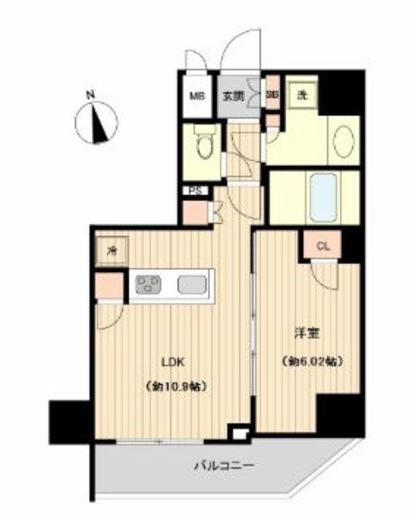 オーキッドレジデンス上野　201号室　間取り