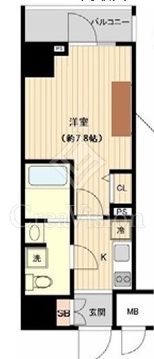 オーキッドレジデンス上野　1105号室　間取り