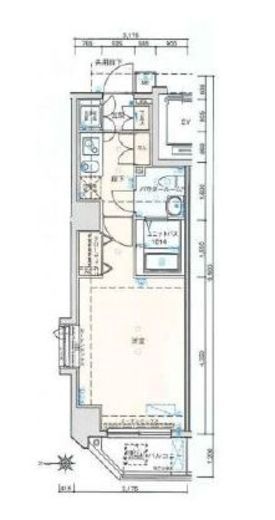 バージュアル新御徒町　702号室　間取り