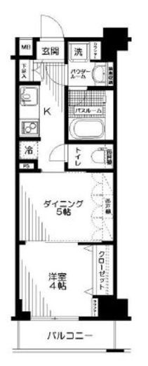 日神デュオステージ浅草三筋　1304号室　間取り