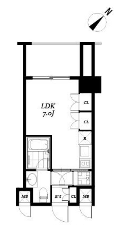 レジディア品川　303号室　間取り