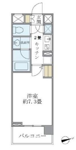 バンクサイドコート常盤　602号室　間取り