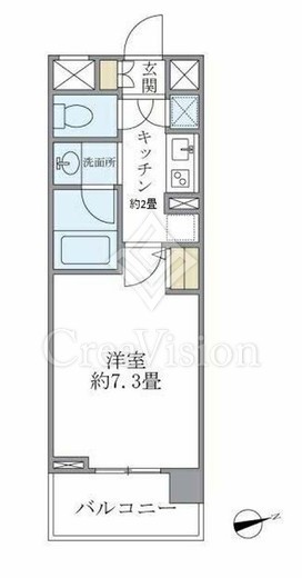 バンクサイドコート常盤　605号室　間取り