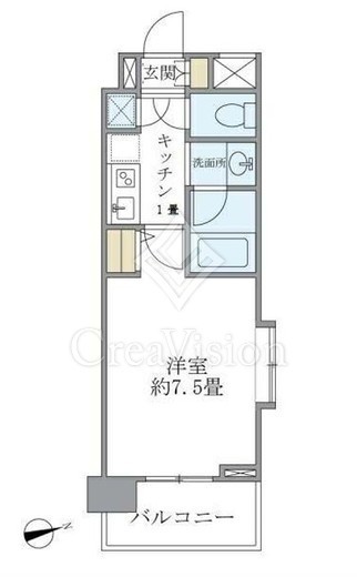 バンクサイドコート常盤　606号室　間取り