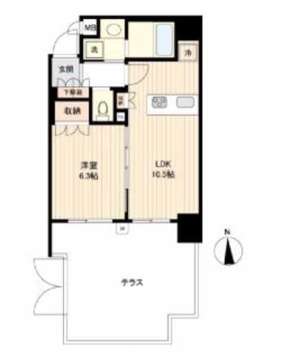 オーキッドレジデンス蔵前　501号室　間取り