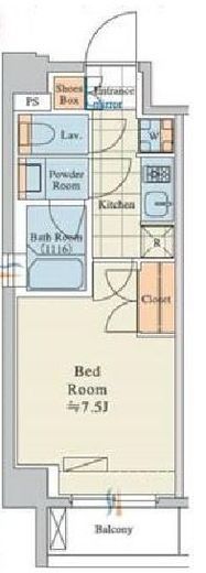 クレストコートTS吾妻橋　501号室　間取り