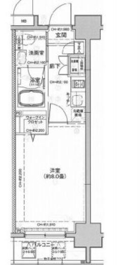 J･ワザック両国　405号室　間取り