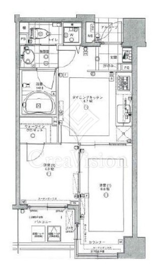 パレ・ソレイユ東京中央　902号室　間取り