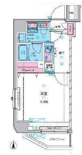 ジェノヴィア両国3スカイガーデン　501号室　間取り
