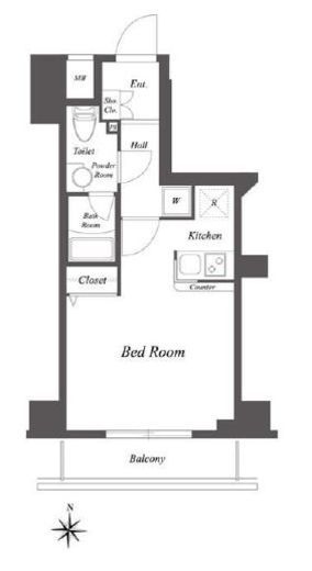 ジェノヴィア両国3スカイガーデン　702号室　間取り