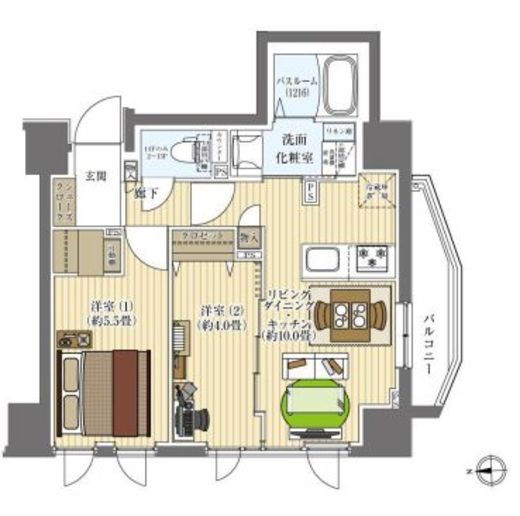 オーキッドレジデンス三ノ輪　902号室　間取り