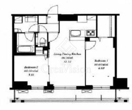 フレンシア菊川　903号室　間取り