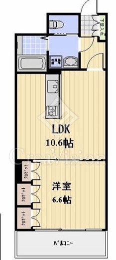 グランカーサ浅草　503号室　間取り