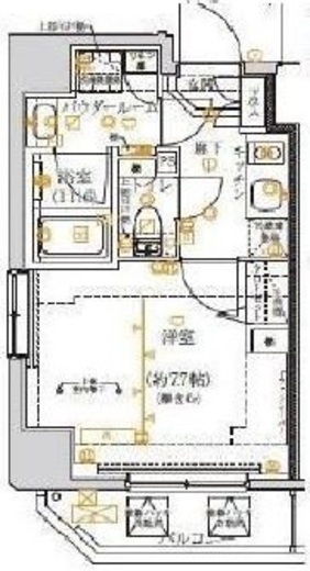 アルテシモリーガ　201号室　間取り