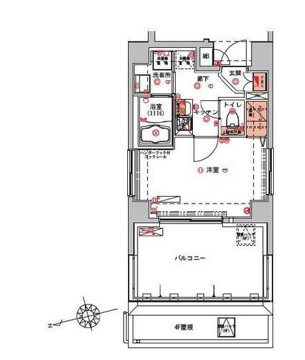 ハーモニーレジデンス浅草　501号室　間取り