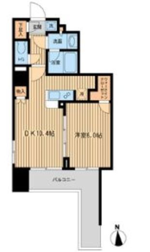 ファインアドレス新御徒町　507号室　間取り