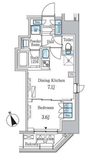 パークアクシス浅草レジデンス　504号室　間取り