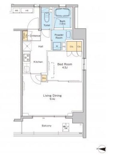 プラウドフラット両国　207号室　間取り