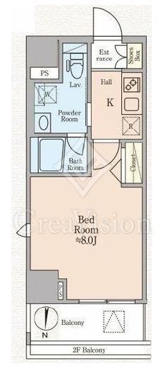 ハイズ住吉2　404号室　間取り