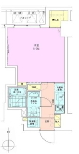 森下レジデンス壱番館　902号室　間取り