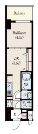 グランパセオ菊川　202号室　間取り