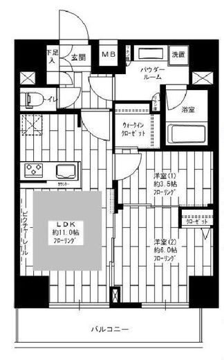 ステージファースト新御徒町2　1002号室　間取り