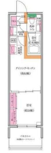レジディア門前仲町プレイス　1002号室　間取り