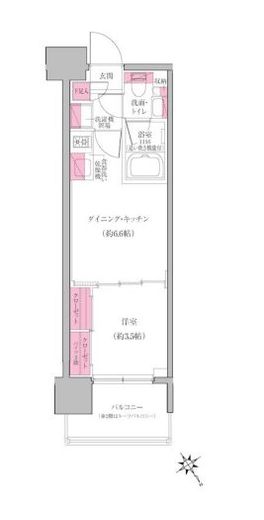 レジディア門前仲町プレイス　304号室　間取り