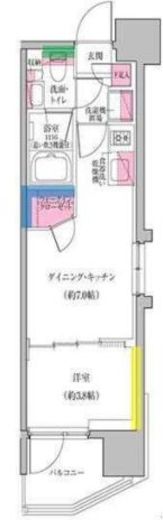 レジディア門前仲町プレイス　809号室　間取り