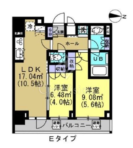 ルーラル二十四番館　901号室　間取り