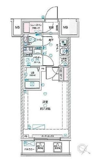 ジェノヴィア浅草4スカイガーデン　302号室　間取り
