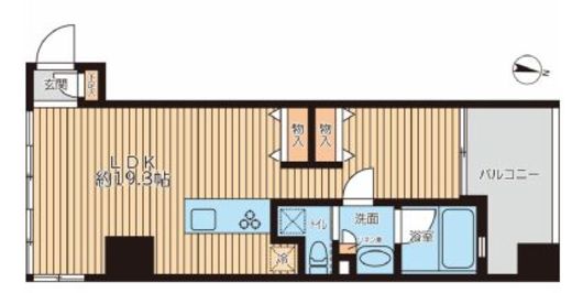 プライマルフロント錦糸町　504号室　間取り