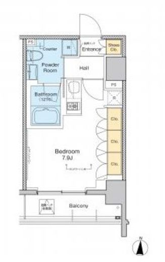 プラウドフラット錦糸町2　306号室　間取り