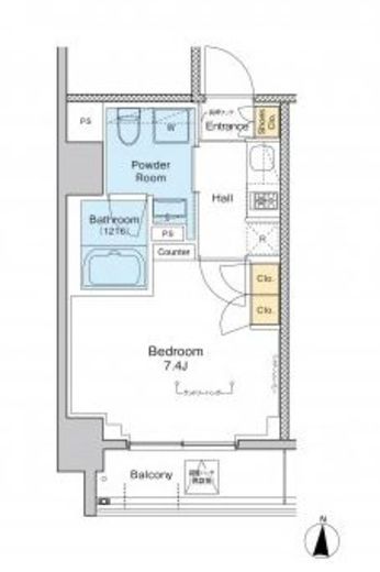 プラウドフラット錦糸町2　607号室　間取り