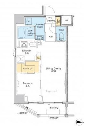 プラウドフラット錦糸町2　705号室　間取り
