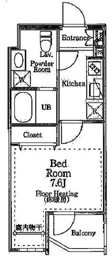 リヴィエール猿江公園　802号室　間取り