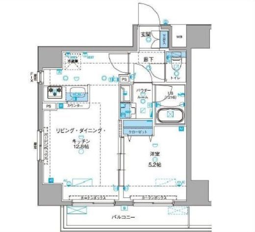 ジェノヴィア浅草3グリーンヴェール　809号室　間取り