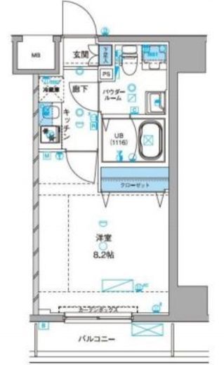 ジェノヴィア浅草3グリーンヴェール　903号室　間取り